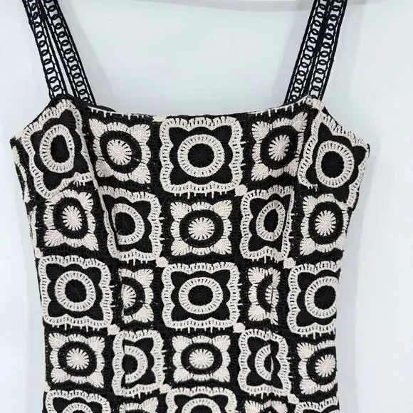 SAYLOR Black and White Mini Dress - Picture 5 of 10